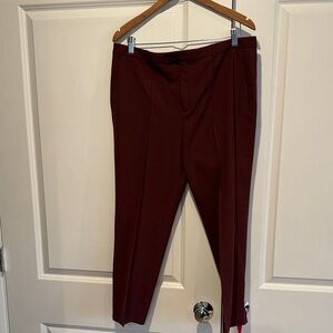 J Crew Women's Burgundy Pants size 12